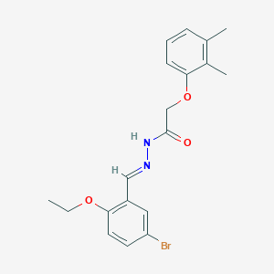 molecular formula C19H21BrN2O3 B10907511 N'-[(E)-(5-bromo-2-ethoxyphenyl)methylidene]-2-(2,3-dimethylphenoxy)acetohydrazide 