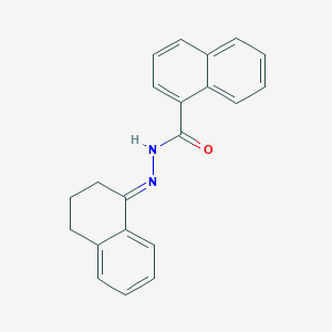 molecular formula C21H18N2O B10907574 N'-[(1E)-3,4-dihydronaphthalen-1(2H)-ylidene]naphthalene-1-carbohydrazide 