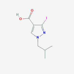 molecular formula C8H11IN2O2 B10907758 3-Iodo-1-isobutyl-1H-pyrazole-4-carboxylic acid 