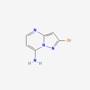 molecular formula C6H5BrN4 B10907873 2-Bromopyrazolo[1,5-a]pyrimidin-7-amine 