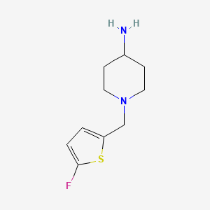 molecular formula C10H15FN2S B10907878 1-[(5-Fluorothiophen-2-yl)methyl]piperidin-4-amine CAS No. 1245771-51-0