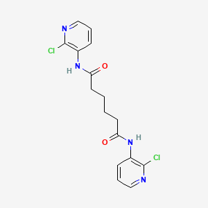 molecular formula C16H16Cl2N4O2 B10907925 N,N'-bis(2-chloropyridin-3-yl)hexanediamide 