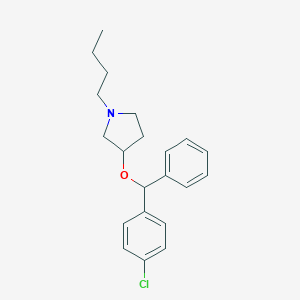 3-(p-Chloro-alpha-phenylbenzyloxy)-1-butylpyrrolidine