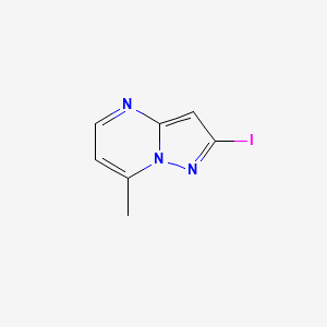 molecular formula C7H6IN3 B10908108 2-Iodo-7-methylpyrazolo[1,5-a]pyrimidine 