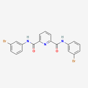 molecular formula C19H13Br2N3O2 B10908266 N,N'-bis(3-bromophenyl)pyridine-2,6-dicarboxamide 