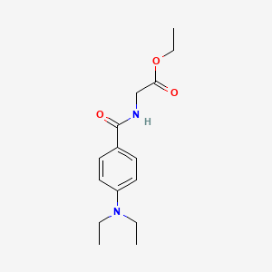 molecular formula C15H22N2O3 B10908281 Ethyl 2-{[4-(diethylamino)benzoyl]amino}acetate 