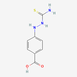 molecular formula C8H9N3O2S B10908319 4-(2-Carbamothioylhydrazinyl)benzoic acid 
