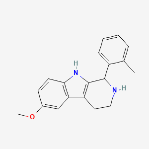 molecular formula C19H20N2O B10908322 6-methoxy-1-(2-methylphenyl)-2,3,4,9-tetrahydro-1H-beta-carboline 