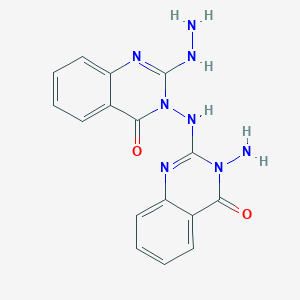 molecular formula C16H14N8O2 B10908585 3-amino-2-[(2-hydrazinyl-4-oxoquinazolin-3(4H)-yl)amino]quinazolin-4(3H)-one 