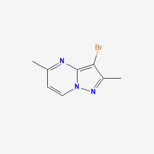 molecular formula C8H8BrN3 B10908626 3-Bromo-2,5-dimethylpyrazolo[1,5-a]pyrimidine 