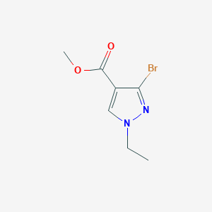 molecular formula C7H9BrN2O2 B10908644 methyl 3-bromo-1-ethyl-1H-pyrazole-4-carboxylate 