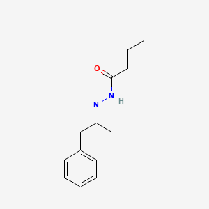 molecular formula C14H20N2O B10908741 N'-[(2E)-1-phenylpropan-2-ylidene]pentanehydrazide 