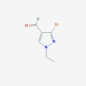 molecular formula C6H7BrN2O B10908774 3-Bromo-1-ethyl-1H-pyrazole-4-carbaldehyde 