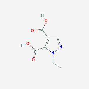 molecular formula C7H8N2O4 B10909049 1-Ethyl-1H-pyrazole-4,5-dicarboxylic acid 