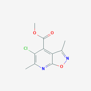 molecular formula C10H9ClN2O3 B10909065 Methyl 5-chloro-3,6-dimethylisoxazolo[5,4-b]pyridine-4-carboxylate 