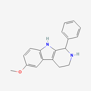 molecular formula C18H18N2O B10909257 6-methoxy-1-phenyl-2,3,4,9-tetrahydro-1H-beta-carboline CAS No. 5684-66-2