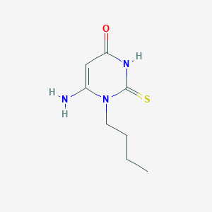 molecular formula C8H13N3OS B10909533 6-amino-1-butyl-2-thioxo-2,3-dihydropyrimidin-4(1H)-one CAS No. 16837-10-8