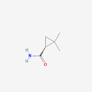 molecular formula C6H11NO B109103 (R)-(-)-2,2-二甲基环丙烷-1-甲酰胺 CAS No. 106462-18-4