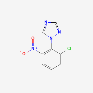 molecular formula C8H5ClN4O2 B10910366 1-(2-chloro-6-nitrophenyl)-1H-1,2,4-triazole CAS No. 1018053-08-1
