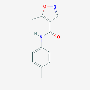 molecular formula C12H12N2O2 B109106 5-Methyl-N-(4-methylphenyl)isoxazole-4-carboxamide CAS No. 724429-16-7