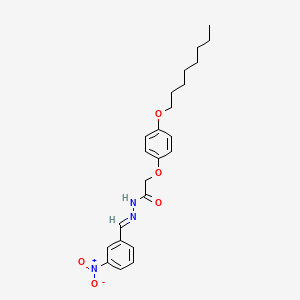 molecular formula C23H29N3O5 B10910641 N'-[(E)-(3-nitrophenyl)methylidene]-2-[4-(octyloxy)phenoxy]acetohydrazide 