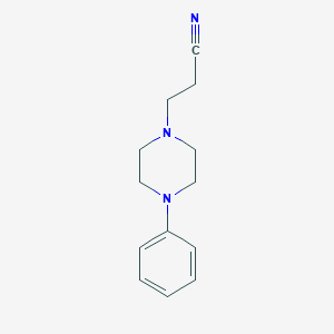 molecular formula C13H17N3 B109108 3-(4-Phenylpiperazin-1-yl)propanenitrile CAS No. 18505-84-5