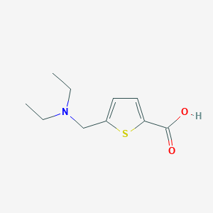 molecular formula C10H15NO2S B10910876 5-[(Diethylamino)methyl]thiophene-2-carboxylic acid 