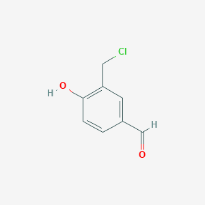 molecular formula C8H7ClO2 B109109 Benzaldehyde, 3-(chloromethyl)-4-hydroxy- CAS No. 53412-47-8