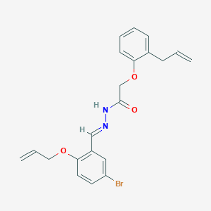 molecular formula C21H21BrN2O3 B10911205 N'-{(E)-[5-bromo-2-(prop-2-en-1-yloxy)phenyl]methylidene}-2-[2-(prop-2-en-1-yl)phenoxy]acetohydrazide 