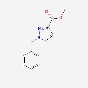 molecular formula C13H14N2O2 B10911271 Methyl 1-(4-methylbenzyl)-1H-pyrazole-3-carboxylate 