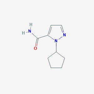 molecular formula C9H13N3O B10911766 1-Cyclopentyl-1H-pyrazole-5-carboxamide 