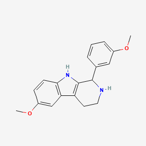 molecular formula C19H20N2O2 B10912109 6-methoxy-1-(3-methoxyphenyl)-2,3,4,9-tetrahydro-1H-beta-carboline 
