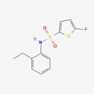 molecular formula C12H12FNO2S2 B10912402 N-(2-Ethylphenyl)-5-fluorothiophene-2-sulfonamide 
