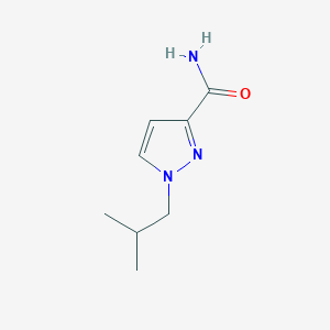 molecular formula C8H13N3O B10912407 1-Isobutyl-1H-pyrazole-3-carboxamide 