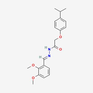 molecular formula C20H24N2O4 B10912417 N'-[(E)-(2,3-dimethoxyphenyl)methylidene]-2-[4-(propan-2-yl)phenoxy]acetohydrazide 