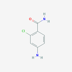 molecular formula C7H7ClN2O B109128 4-Amino-2-chlorobenzamide CAS No. 211374-81-1
