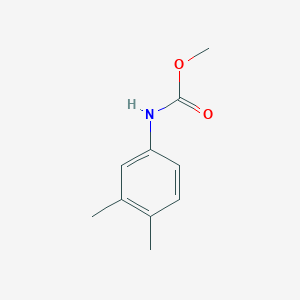molecular formula C10H13NO2 B10912913 Carbamic acid, (3,4-dimethylphenyl)-, methyl ester CAS No. 20642-87-9