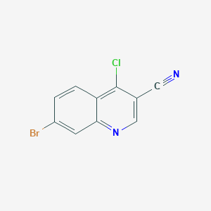 molecular formula C10H4BrClN2 B109132 7-Bromo-4-chloroquinoline-3-carbonitrile CAS No. 364793-57-7