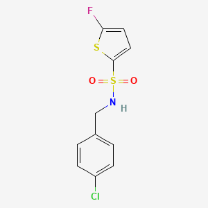 molecular formula C11H9ClFNO2S2 B10913210 N-(4-Chlorobenzyl)-5-fluorothiophene-2-sulfonamide 