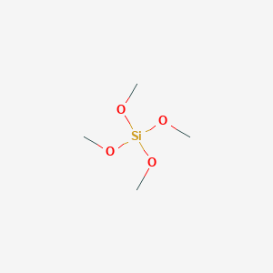 molecular formula C4H12O4Si<br>(CH3O)4Si<br>C4H12O4Si B109134 Tetramethoxysilane CAS No. 681-84-5