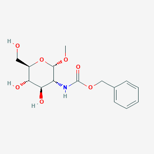 molecular formula C15H21NO7 B109162 Benzyl N-[(2S,3R,4R,5S,6R)-4,5-dihydroxy-6-(hydroxymethyl)-2-methoxyoxan-3-yl]carbamate CAS No. 4704-15-8
