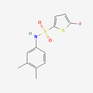 molecular formula C12H12FNO2S2 B10917510 N-(3,4-Dimethylphenyl)-5-fluorothiophene-2-sulfonamide 