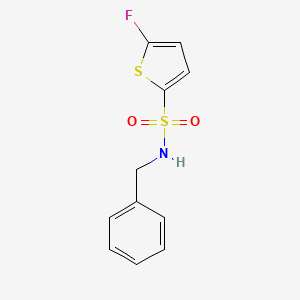 molecular formula C11H10FNO2S2 B10917826 N-Benzyl-5-fluorothiophene-2-sulfonamide 