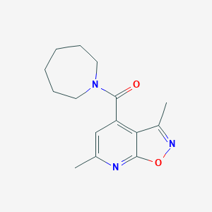 molecular formula C15H19N3O2 B10917852 Azepan-1-yl(3,6-dimethyl[1,2]oxazolo[5,4-b]pyridin-4-yl)methanone 