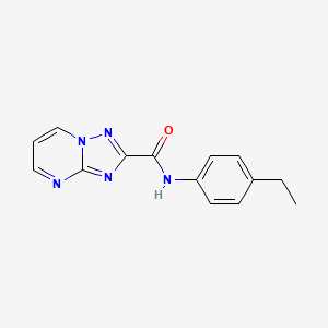 molecular formula C14H13N5O B10919626 N-(4-ethylphenyl)[1,2,4]triazolo[1,5-a]pyrimidine-2-carboxamide 