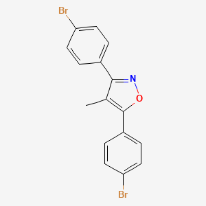 molecular formula C16H11Br2NO B10919849 3,5-Bis(4-bromophenyl)-4-methylisoxazole 