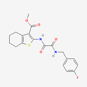 molecular formula C19H19FN2O4S B10919917 Methyl 2-({[(4-fluorobenzyl)amino](oxo)acetyl}amino)-4,5,6,7-tetrahydro-1-benzothiophene-3-carboxylate 