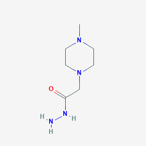 molecular formula C7H16N4O B109207 1-Piperazineacetic acid, 4-methyl-, hydrazide CAS No. 24632-44-8