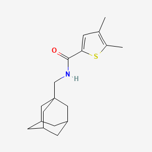 molecular formula C18H25NOS B10921033 N~2~-(1-Adamantylmethyl)-4,5-dimethyl-2-thiophenecarboxamide 