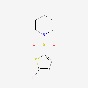 molecular formula C9H12FNO2S2 B10921113 1-[(5-Fluorothiophen-2-yl)sulfonyl]piperidine 